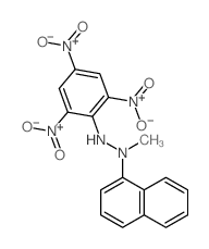 1-methyl-1-naphthalen-1-yl-2-(2,4,6-trinitrophenyl)hydrazine structure