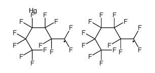 bis(1,1,2,2,3,3,4,4,5,5,6,6,6-tridecafluorohexyl)mercury结构式