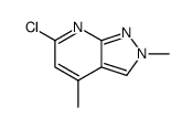 6-chloro-2,4-dimethyl-2H-pyrazolo[3,4-b]pyridine结构式