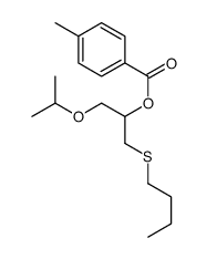 (1-butylsulfanyl-3-propan-2-yloxypropan-2-yl) 4-methylbenzoate结构式