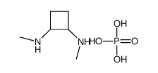 dihydrogen phosphate,methyl-[2-(methylamino)cyclobutyl]azanium结构式