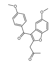 1-[5-methoxy-3-(4-methoxybenzoyl)-1-benzofuran-2-yl]propan-2-one Structure