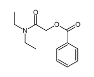 [2-(diethylamino)-2-oxoethyl] benzoate结构式