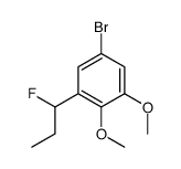 5-bromo-1-(1-fluoropropyl)-2,3-dimethoxybenzene结构式