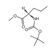 (S)-Methyl 2-((tert-butoxycarbonyl)amino)pentanoate structure