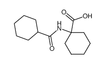 Cyclohexanecarboxylic acid, 1-[(cyclohexylcarbonyl)amino]- (9CI)结构式