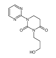 3-(3-hydroxypropyl)-1-pyrimidin-2-yl-1,3-diazinane-2,4-dione结构式