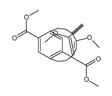 (2.2)-Paracyclophane-2,5-dicarboxylic acid, 3',6'-dimethoxy-, dimethyl ester结构式