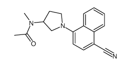 N-[1-(4-cyanonaphthalen-1-yl)pyrrolidin-3-yl]-N-methylacetamide Structure