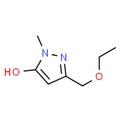 1H-Pyrazol-5-ol,3-(ethoxymethyl)-1-methyl- Structure