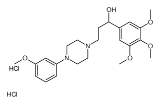 3-[4-(3-methoxyphenyl)piperazin-1-yl]-1-(3,4,5-trimethoxyphenyl)propan-1-ol,dihydrochloride Structure