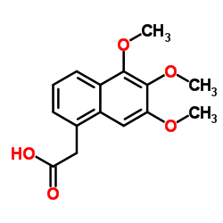 2-(5,6,7-TriMethoxynaphthalen-1-yl)acetic acid结构式