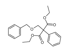 diethyl 2-((benzyloxy)methyl)-2-phenylmalonate结构式