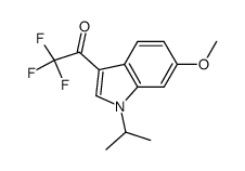 2,2,2-trifluoro-1-(1-isopropyl-6-methoxy-1H-indol-3-yl)-ethanone结构式