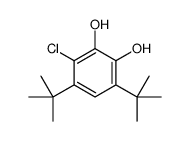 4,6-ditert-butyl-3-chlorobenzene-1,2-diol结构式