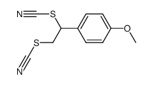 (1,2-dithiocyanatoethyl)-4-methoxybenzene结构式