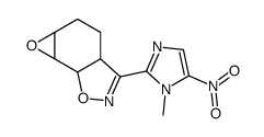 3-(1-methyl-5-nitroimidazol-2-yl)-3a,4,5,5a,6a,6b-hexahydrooxireno[2,3-g][1,2]benzoxazole结构式