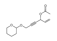 6-[(tetrahydro-2H-pyran-2-yl)oxy]-1-hexen-4-yn-3-ol, acetate结构式