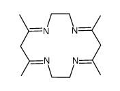 5,7,12,14-tetramethyl-1,4,8,11-tetraazacyclotetradeca-4,7,11,14-tetraene结构式