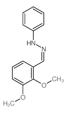 Benzaldehyde,2,3-dimethoxy-, 2-phenylhydrazone结构式