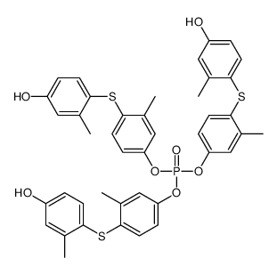 Phosphoric acid tris[4-[(4-hydroxy-2-methylphenyl)thio]-3-methylphenyl] ester结构式