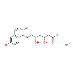 Sodium (3R,5R)-3,5-dihydroxy-7-[(1S,2S)-6-hydroxy-2-methyl-1,2-dihydro-1-naphthalenyl]heptanoate结构式