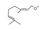 1-Methoxy-3,7-dimethyl-2,6-octadiene structure