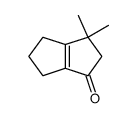 3,3-dimethyl-2,3,5,6-tetrahydro-1H,4H-pentalen-1-one结构式