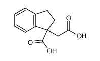 1-carboxyindane-1-acetic acid结构式