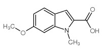 6-甲氧基-1-甲基-1H-吲哚-2-羧酸结构式