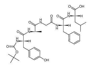 Nα-(tert-butoxycarbonyl)-[D-Ala2,Leu5]enkephalin Structure