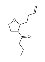 1-[2-(3-butenyl)-2,5-dihydro-3-thienyl]-1-butanone结构式