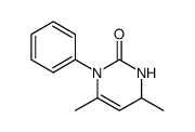 2-oxo-1-phenyl-4,6-dimethyl-1,2,3,4-tetrahydropyrimidine结构式