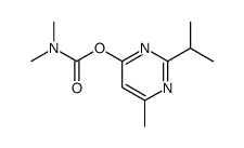 dimethyl-carbamic acid-(2-isopropyl-6-methyl-pyrimidin-4-yl ester)结构式