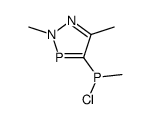 4-[Chlor(methyl)phosphino]-2,5-dimethyl-2H-1,2,3σ2-diazaphosphol Structure