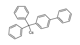 ([1,1'-biphenyl]-4-yldiphenylmethyl)cesium Structure