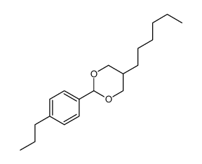 5-hexyl-2-(4-propylphenyl)-1,3-dioxane Structure