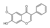 7-hydroxy-6-methoxy-3-phenylchromen-4-one Structure
