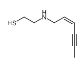 2-[[(E)-hex-2-en-4-ynyl]amino]ethanethiol Structure