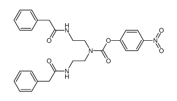 4-nitrophenyl bis(2-(2-phenylacetamido)ethyl)carbamate结构式