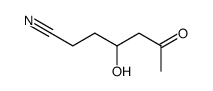Heptanenitrile, 4-hydroxy-6-oxo- (9CI) structure