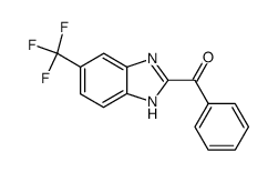 phenyl-(5-trifluoromethyl-1(3)H-benzoimidazol-2-yl)-methanone Structure