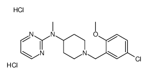 2-(N-(1-(5-Chloro-2-methoxybenzyl)-4-piperidyl)methylamino)pyrimidine dihydrochloride structure