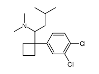 1-[1-(3,4-dichlorophenyl)cyclobutyl]-N,N,3-trimethylbutan-1-amine Structure