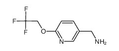 1-(6-(2,2,2-trifluoroethoxy)pyridin-3-yl)methanamine结构式