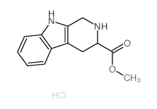 methyl 2,3,4,9-tetrahydro-1H-pyrido[3,4-b]indole-3-carboxylate,hydrochloride Structure