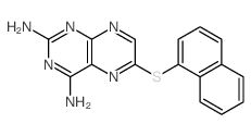 2,4-Pteridinediamine,6-(1-naphthalenylthio)- structure