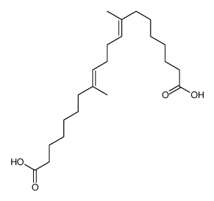 7,12-Dimethyl-7,11-octadecadiene-1,18-dicarboxylic acid结构式