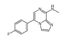 5-(4-fluorophenyl)-N-methylimidazo[1,2-a]pyrazin-8-amine结构式