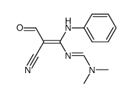 3-Phenylamino-5-dimethylamino-2-formyl-4-aza-2,4-pentadiennitril结构式